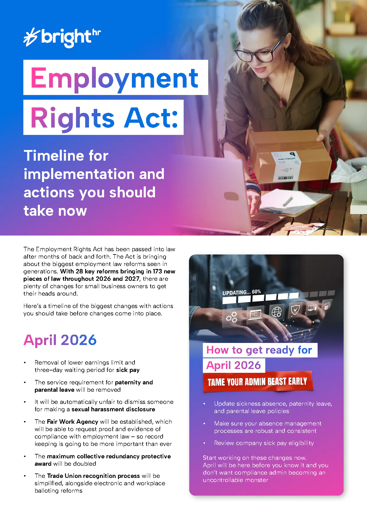 Employment Rights Act 2025 : Guide for employers
